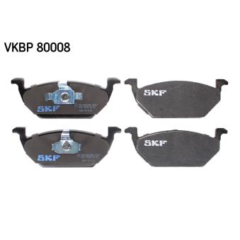 Jeu de 4 plaquettes de frein avant SKF VKBP 80008