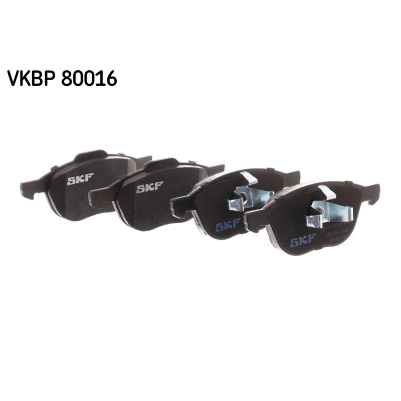 Jeu de 4 plaquettes de frein avant SKF VKBP 80016 - Visuel 1