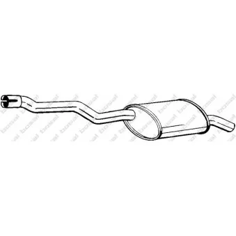 Silencieux arrière BOSAL 247-259