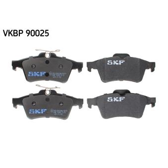 Jeu de 4 plaquettes de frein arrière SKF