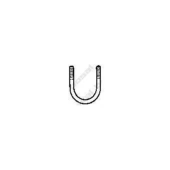 Pièce de serrage, échappement BOSAL 250-645