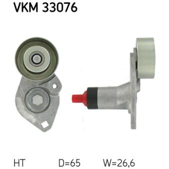 Poulie-tendeur, courroie trapézoïdale à nervures SKF