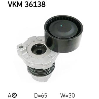 Poulie-tendeur, courroie trapézoïdale à nervures SKF