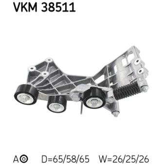 Poulie-tendeur, courroie trapézoïdale à nervures SKF