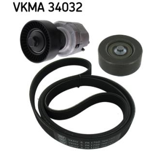 Jeu de courroies trapézoïdales à nervures SKF VKMA 34032