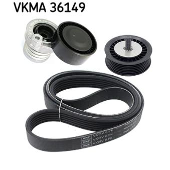 Jeu de courroies trapézoïdales à nervures SKF VKMA 36149
