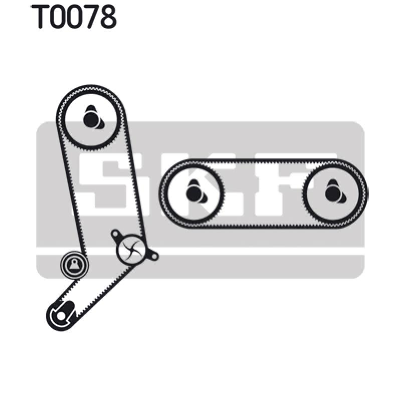 Pompe à eau + kit de courroie de distribution SKF VKMC 01271 - Visuel 1