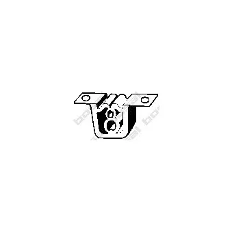 Bandes de caoutchouc, échappement BOSAL 255-070