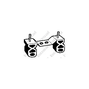 Bandes de caoutchouc, échappement BOSAL 255-542