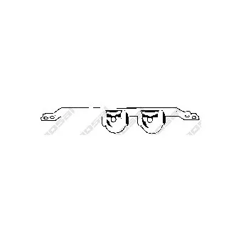 Bandes de caoutchouc, échappement BOSAL 255-772