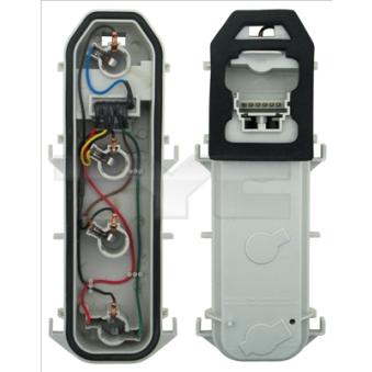 Support de lampe, feu arrière TYC