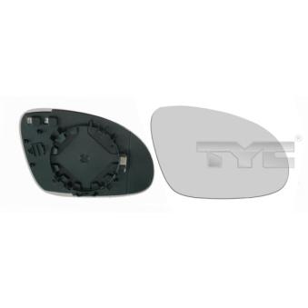 Verre de rétroviseur, rétroviseur extérieur TYC