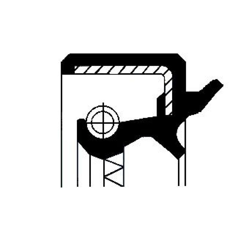 Bague d'étanchéité, moyeu de roue CORTECO 12011175B - Visuel 2