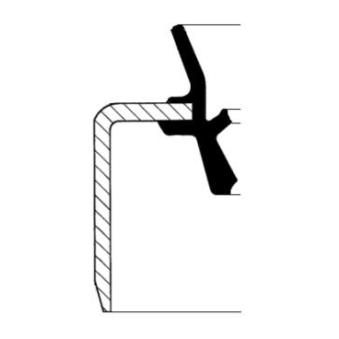 Bague d'étanchéité, moyeu de roue CORTECO 12017272B