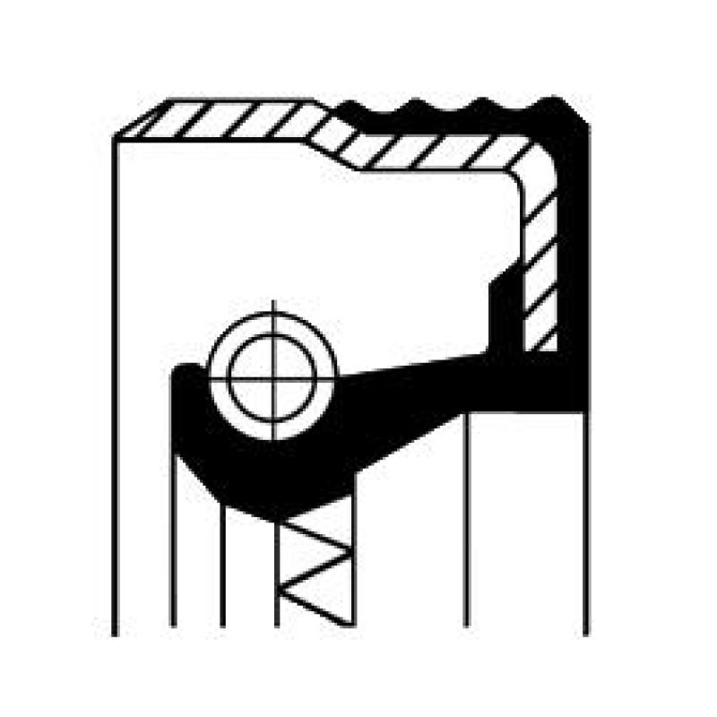 Bague d'étanchéité, différentiel CORTECO 12017376B - Visuel 3