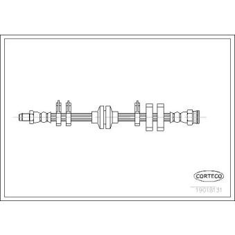 Flexible de frein CORTECO 19018131