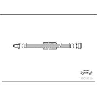Flexible de frein CORTECO 19018659
