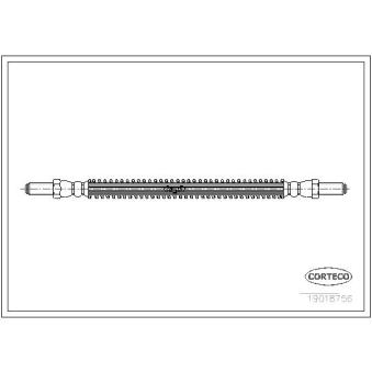 Flexible de frein CORTECO 19018756