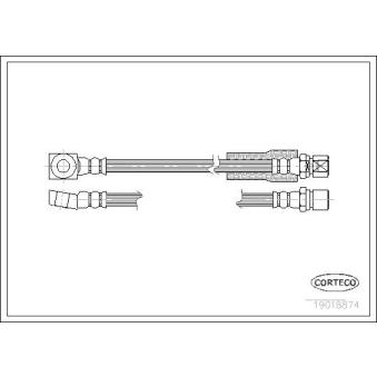 Flexible de frein CORTECO 19018874
