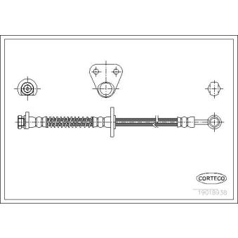 Flexible de frein avant droit CORTECO