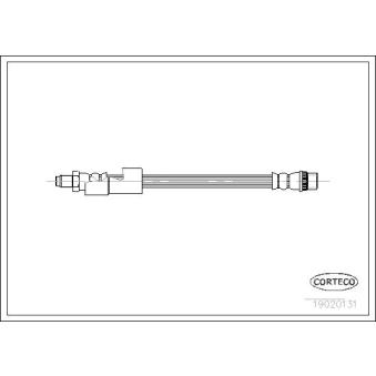 Flexible de frein CORTECO 19020131