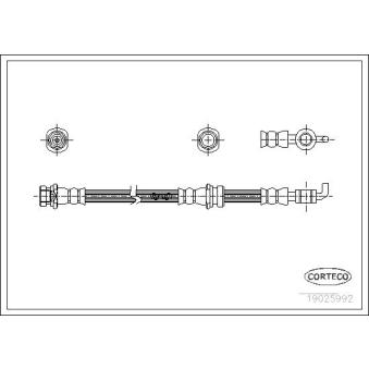 Flexible de frein CORTECO 19025992
