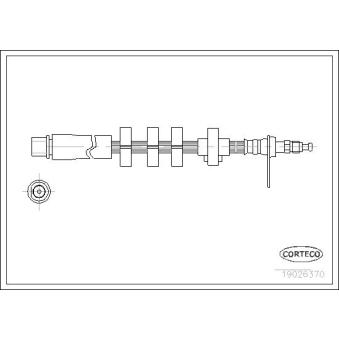 Flexible de frein CORTECO 19026370