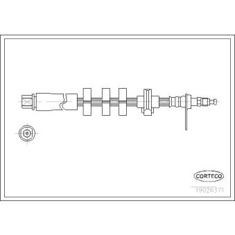 Flexible de frein CORTECO 19026371