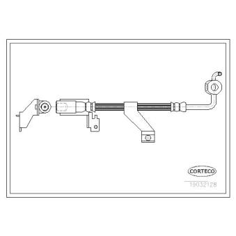 Flexible de frein avant droit CORTECO