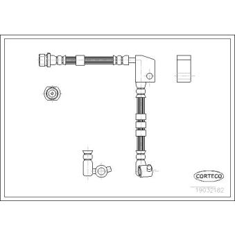 Flexible de frein avant droit CORTECO