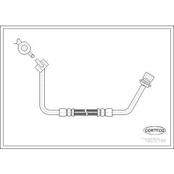 Flexible de frein avant droit CORTECO