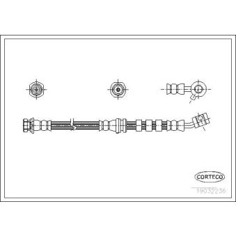 Flexible de frein avant gauche CORTECO