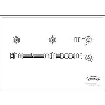 Flexible de frein avant droit CORTECO