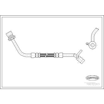 Flexible de frein avant droit CORTECO