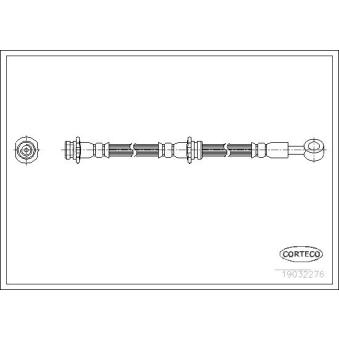 Flexible de frein arrière gauche CORTECO