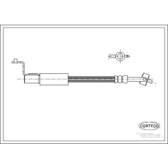 Flexible de frein avant droit CORTECO