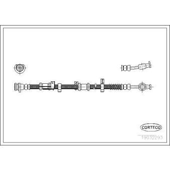 Flexible de frein avant droit CORTECO