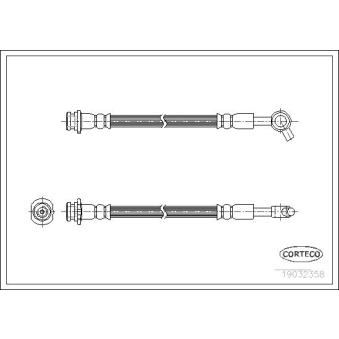 Flexible de frein avant gauche CORTECO