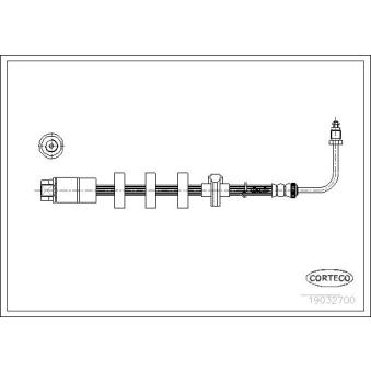 Flexible de frein avant droit CORTECO