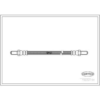 Flexible de frein arrière gauche CORTECO 19032734