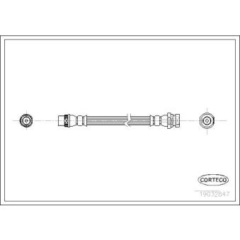 Flexible de frein arrière gauche CORTECO