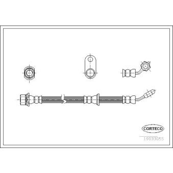 Flexible de frein avant droit CORTECO