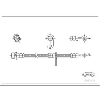 Flexible de frein avant droit CORTECO