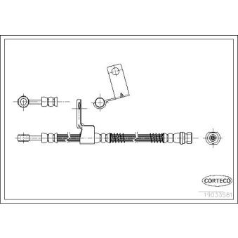 Flexible de frein avant droit CORTECO