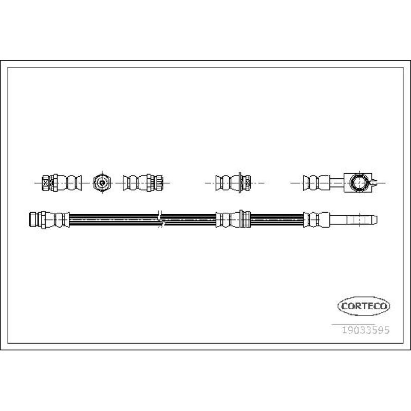 Flexible de frein CORTECO 19033595 - Visuel 2