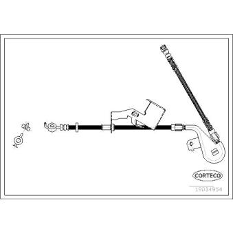Flexible de frein avant droit CORTECO