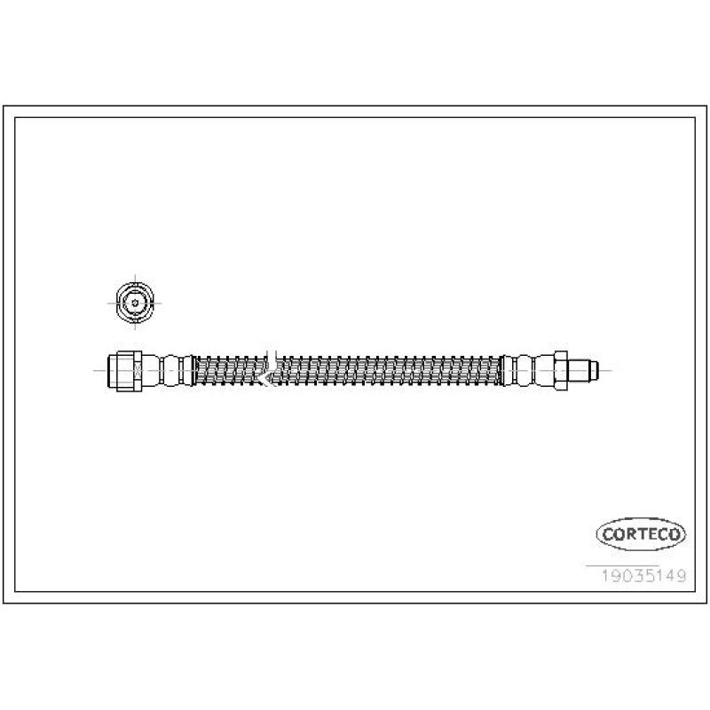 Flexible de frein CORTECO 19035149 - Visuel 2