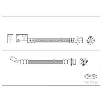 Flexible de frein arrière gauche CORTECO