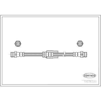 Flexible de frein CORTECO 19036320