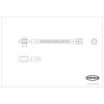 Flexible de frein CORTECO 19036497